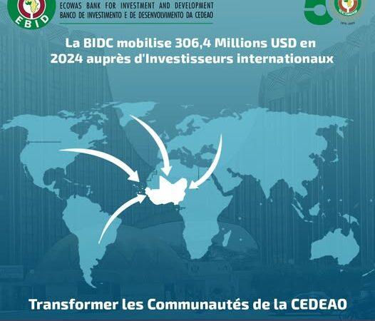 La BIDC de la CEDEAO a levé plus de 306 millions de dollars en 2024 auprès d’investisseurs internationaux