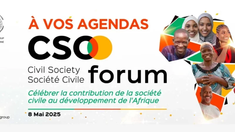 BAD : L’édition 2025 du Forum des organisations de la société civile aura lieu le 8 mai à Abidjan
