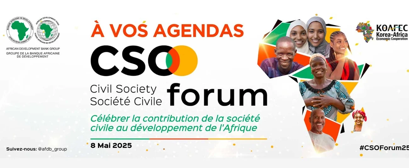 BAD : L’édition 2025 du Forum des organisations de la société civile aura lieu le 8 mai à Abidjan