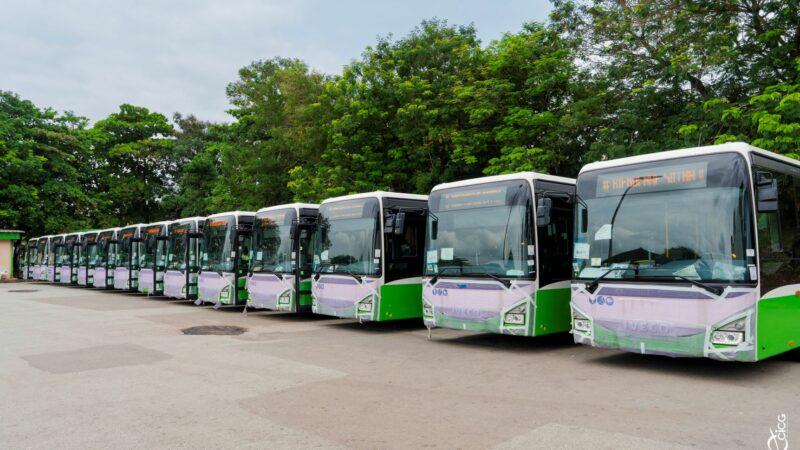 La société de transport ivoirienne SOTRA renforce son parc autos par l’acquisition de 200 nouveaux bus