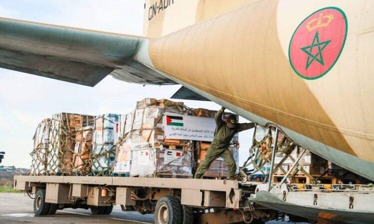 Palestine-Maroc : Les FAR acheminent une nouvelle aide alimentaire et médicale de 180 T à Gaza