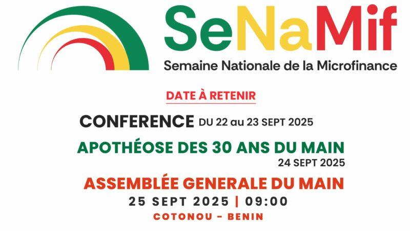 Le Bénin tient sa première édition de la Semaine Nationale de la Microfinance du 22 au 25 septembre 2025