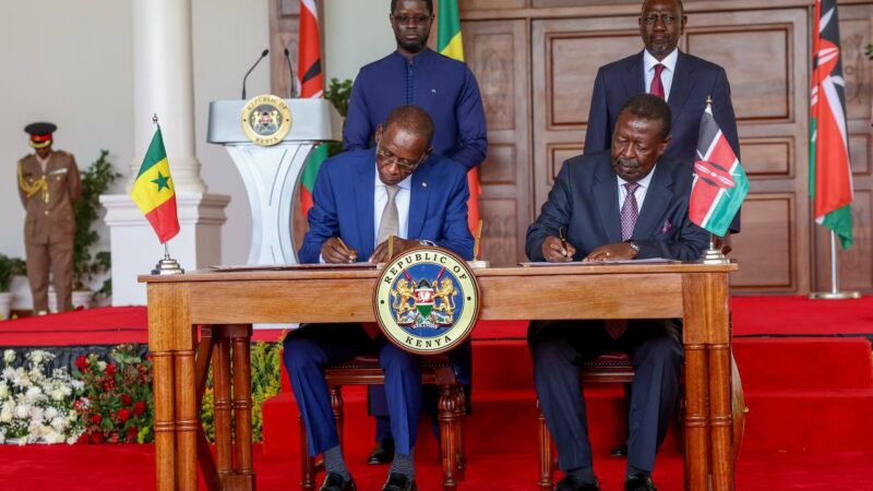 Le Sénégal et le Kenya signent un accord d’exemption de visa pour 90 jours