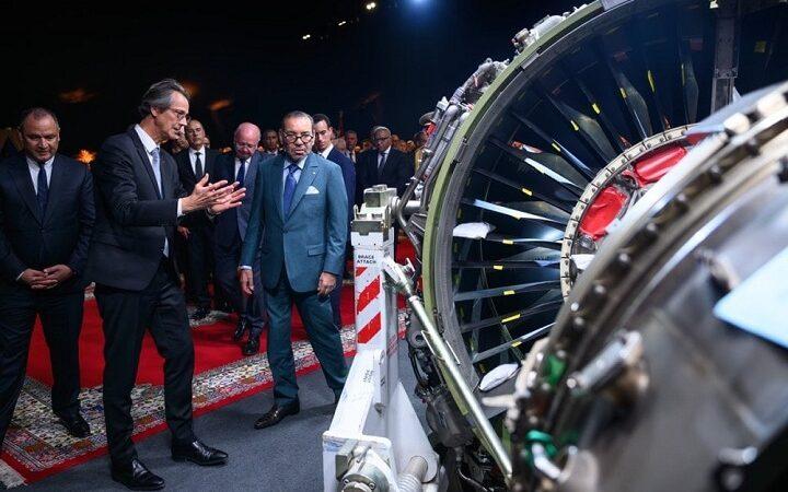 Le Roi préside à Nouaceur, la cérémonie de lancement de la construction du complexe industriel de « moteurs d’avions » du groupe Safran