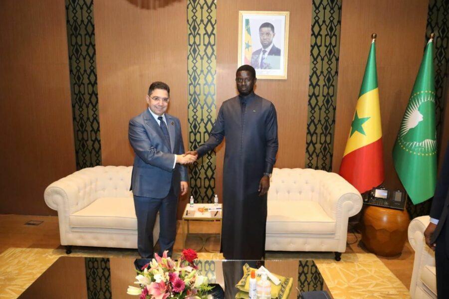 Maroc/Sénégal-Partenariat : Le président sénégalais Faye reçoit à Dakar, le ministre marocain des A.E, Nasser Bourita