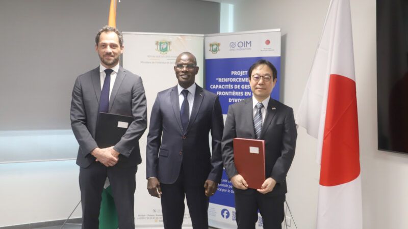 La Côte d&rsquo;Ivoire renforce la sécurité de ses frontières avec le soutien du Japon et de l&rsquo;OIM
