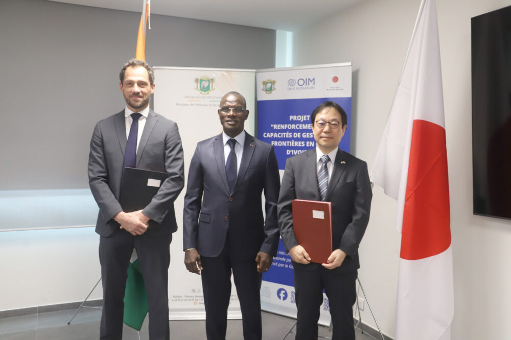 La Côte d&rsquo;Ivoire renforce la sécurité de ses frontières avec le soutien du Japon et de l&rsquo;OIM