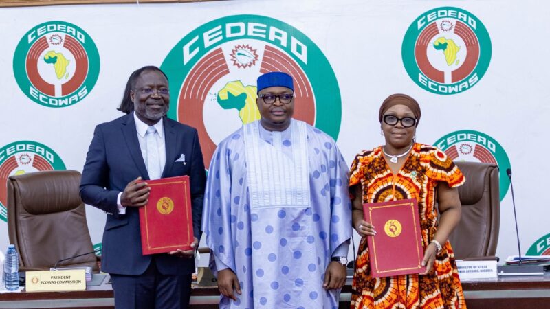 Le Libéria et la CEDEAO signent un accord de siège pour le Centre de Développement de la Jeunesse et des Sports