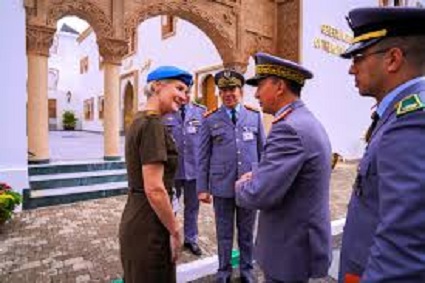 L’inspecteur général des FAR reçoit à Rabat, la Conseillère militaire par intérim de l’ONU