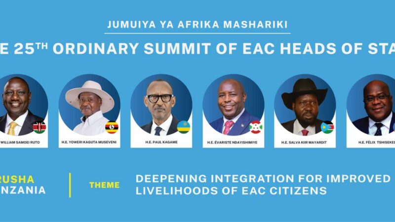 Le 25e Sommet ordinaire des chefs d&rsquo;État de la CAE se tiendra le 7 mars en Tanzanie