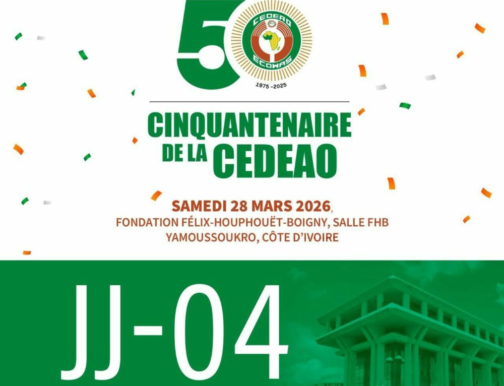 Yamoussoukro accueille du 27 au 28 mars, une série d’activités commémoratives du cinquantenaire de la CEDEAO