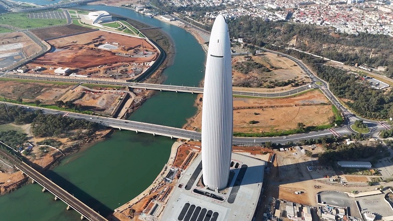 Maroc-Infrastructure : Le Prince héritier, Moulay El Hassan inaugure à Rabat, la tour Mohammed VI
