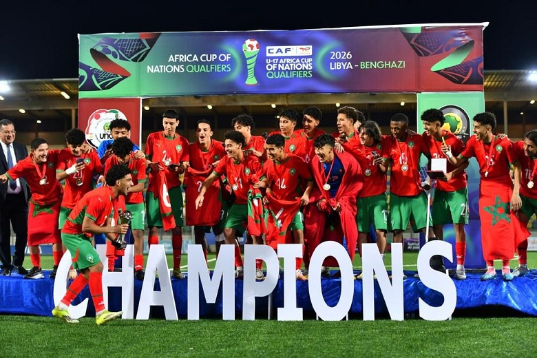 Afrique-Football : La sélection marocaine U17 remporte haut la main, le tournoi de l’UNAF à Benghazi