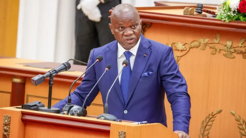 Le président gabonais dresse devant le Parlement, le bilan des réformes engagées depuis la Transition