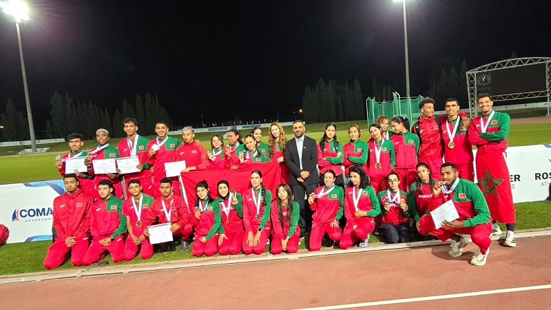 Le Maroc grand vainqueur des 3èmes championnats arabes d’athlétisme des U23 en Égypte