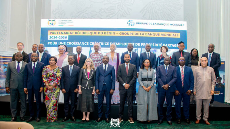 Le Bénin et la Banque mondiale lancent un partenariat décennal  pour l’emploi et le capital humain