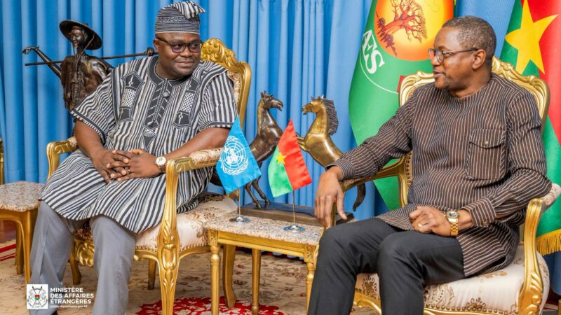 L’ONU s’engage à aligner pleinement ses interventions au Burkina Faso sur la vision du gouvernement burkinabè