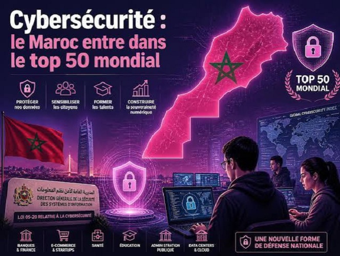 Cyber-sécurité : Le Maroc occupe le 43e rang mondial en 2026