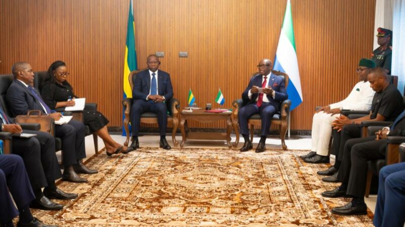 Le Gabon et la Sierra Leone renforcent leur coopération bilatérale