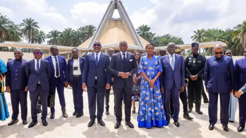 Gabon-Côte d’Ivoire : Oligui Nguema rend hommage à la mémoire du défunt président Félix Houphouët-Boigny