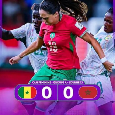 CAN féminine Maroc-2026 : Le Maroc se qualifie pour les quarts de finale, malgré son match nul face au Sénégal