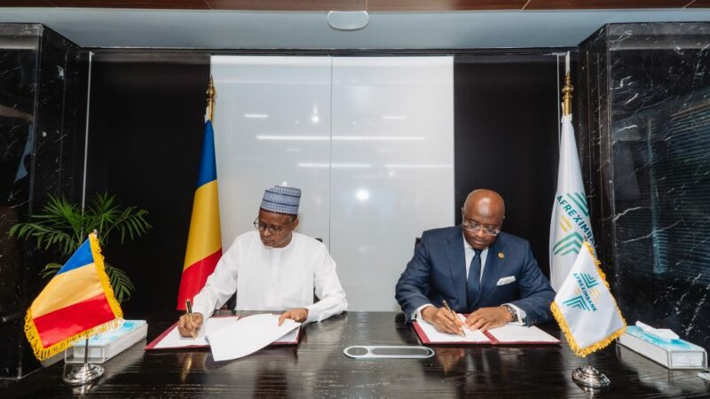 Afreximbank annonce l’octroi d’une facilité historique de 110 millions d’euros au profit du Tchad